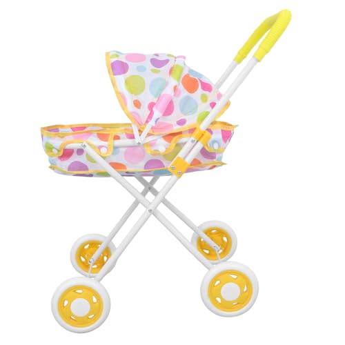 CIYODO Puppenwagen für Weicher Gummigriff Realistisches Design Großes Staufach für Kreatives Rollenspiel und Puppenhaus Zubehör CIYODO Puppenwagen für Weicher Gummigriff Realistisches Design Großes Staufach für Kreatives Rollenspiel und Puppenhaus Zubehör von CIYODO