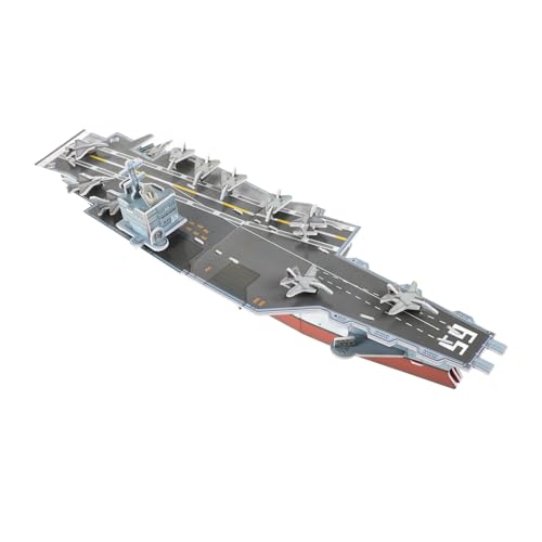 CIYODO Puzzle Modellbausatz Flugzeugträger DIY Bastelset für Erwachsene Pädagogisches Kreativität und Motorischen Fähigkeiten Detaillierte Nachbildung Eines Flugzeugträgers von CIYODO
