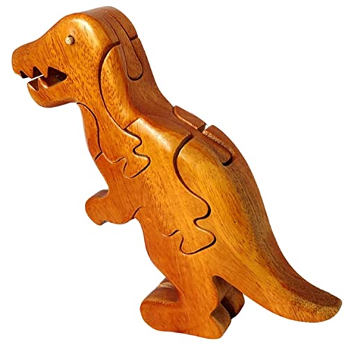 CIYODO Puzzle zerlegen Dinosaurier nehmen auseinander Dinosaurier -Lernspielzeug Dinosaurier-Montagespielzeug Vorschulspielzeug hölzern Brown von CIYODO