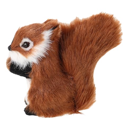 CIYODO Kleines Plüsch-eichhörnchen Realistisches Tierornament Simulationstier Deko Mini Pelziges Eichhörnchen Plüschtierfigur Für Zuhause von CIYODO