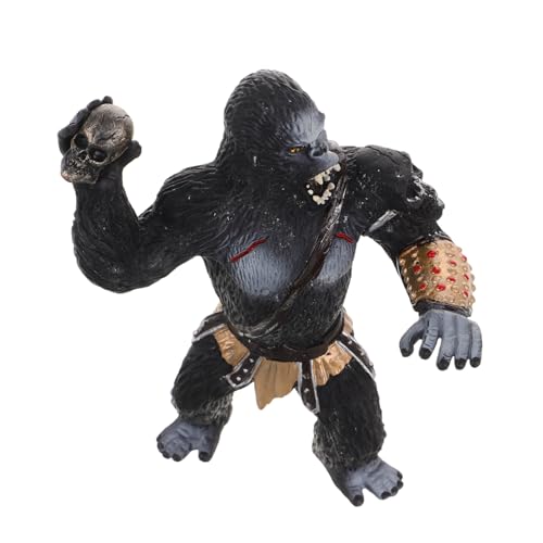 CIYODO Realistische Gorilla Statue aus Kunststoff Detailgetreue Tierfigur für Lernzwecke und Sammler Schwarze Chimpanzee Modell für Kindergeburtstag und Heimdekoration CIYODO Realistische Gorilla Statue aus Kunststoff Detailgetreue Tierfigur für Lernzwecke und Sammler Schwarze Chimpanzee Modell für Kindergeburtstag und Heimdekoration von CIYODO