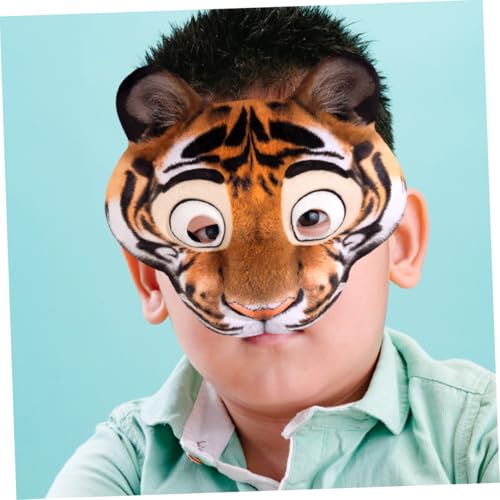 CIYODO Realistische Tiger Halbgesichtsmaske aus EVA mit Verstellbarem Gummiband für Karneval Halloween Kostümparty Cosplay und Maskerade für Erwachsene CIYODO Realistische Tiger Halbgesichtsmaske aus EVA mit Verstellbarem Gummiband für Karneval Halloween Kostümparty Cosplay und Maskerade für Erwachsene von CIYODO
