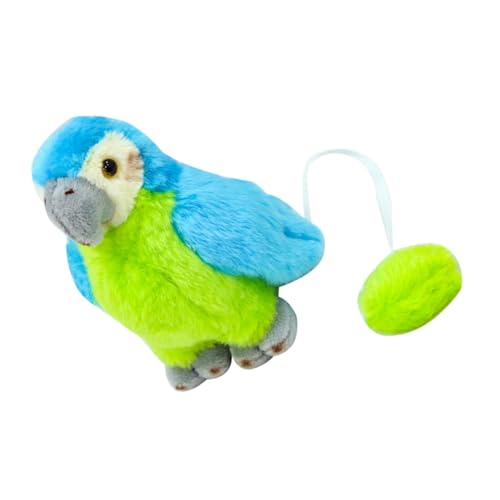 CIYODO Realistischer Schulterpapagei Plüschspielzeug Sicher Haftender Blauer Piratenvogel Leichtes Komfortables Kostüm-Accessoire für Erwachsene für Piratenpartys und Halloween-Cosplay von CIYODO
