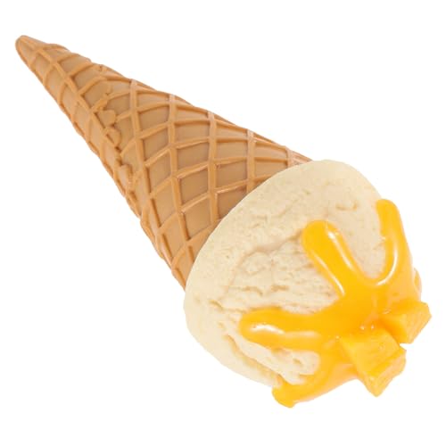 CIYODO Realistisches Eiscreme Modell aus Robustem PVC Langlebige Eiskugel Deko für Laden und Partydekoration Vielseitig Einsetzbar Leicht zu Reinigen für Schaufenster und Events von CIYODO
