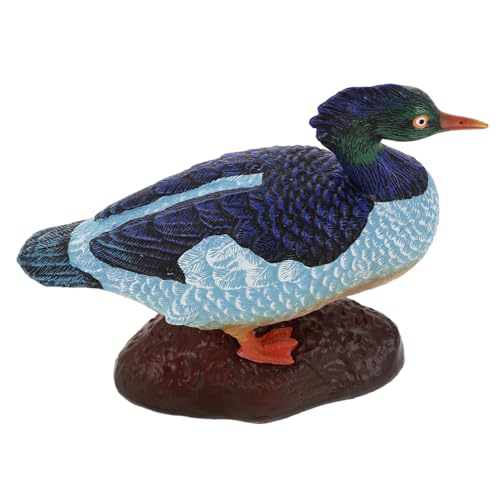 CIYODO Realistisches Entenmodell aus Solidem Kunststoff Stabile Realistische Wildtierfigur für Lernen Vielseitige Simulationstier-Dekoration Kleine Wildtier-Figurine für Garten und von CIYODO