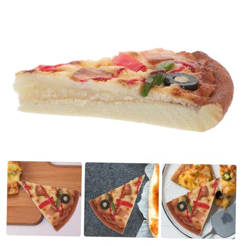 CIYODO Realistisches Künstliches Pizza Modell Täuschend Echte Fake Pizza Scheibe Vielseitig als Dekoration Fotorequisite für Familie Freunde und von CIYODO