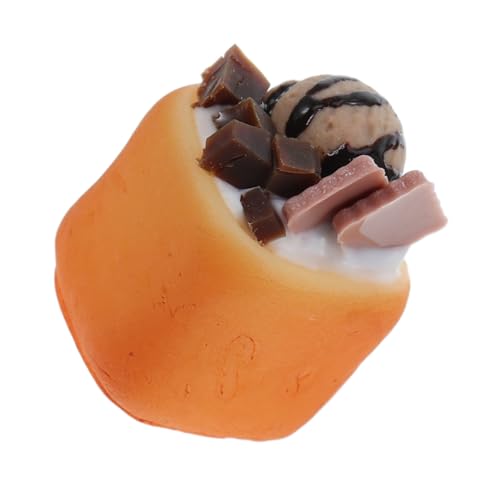 CIYODO Realistisches Mini Eiscreme Toast Modell für Puppenhaus Zubehör Charmante Miniatur Lebensmittel für Kreative Szenen und Sammler von CIYODO