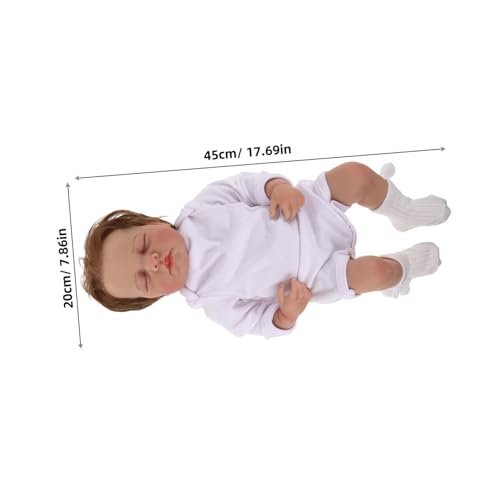 CIYODO Reborn Babys Kinderpuppen Simulationspuppe Weiche Babypuppen Babypuppe Süße Babypuppe Neugeborene Babypuppen Zubehör Süßes Puppenspielzeug Babyfütterungsspielzeug Lebensechte von CIYODO