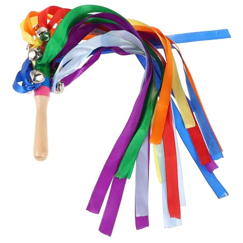 CIYODO Regenbogen Tanzbänder mit Glocken Handgehaltene Seidenbänder für Rhythmische und Hochzeitsfeiern für Festliche Aktivitäten CIYODO Regenbogen Tanzbänder mit Glocken Handgehaltene Seidenbänder für Rhythmische und Hochzeitsfeiern für Festliche Aktivitäten von CIYODO