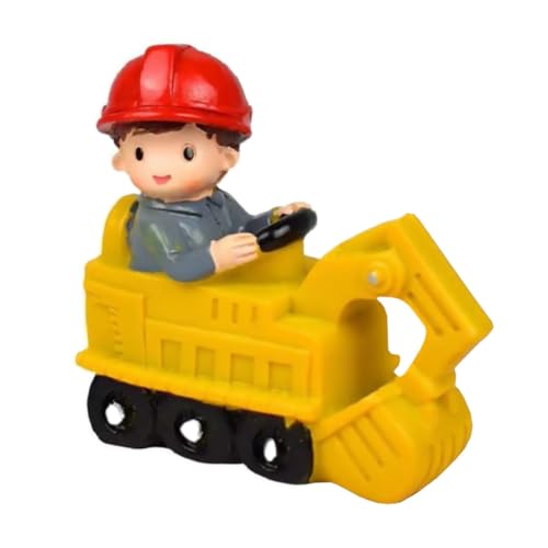 CIYODO Resin Baufahrzeug Tortendeko Jungen Cake Embellishment Leicht Sicher Geburtstagsfeier Auto Thema Tischdekoration von CIYODO
