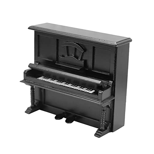 CIYODO Retro Holz Piano Figur Puppenhaus Zubehör Musikinstrument Dekoration Geeignet für DIY Puppenhaus Fotografie Requisite Kreatives von CIYODO