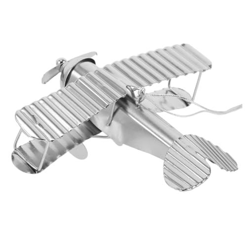 CIYODO Vintage Metall Flugzeug Modell Flugzeug Ornament Für Home Decor Retro Stil Doppeldecker Spielzeug CIYODO Vintage Metall Flugzeug Modell Flugzeug Ornament Für Home Decor Retro Stil Doppeldecker Spielzeug von CIYODO