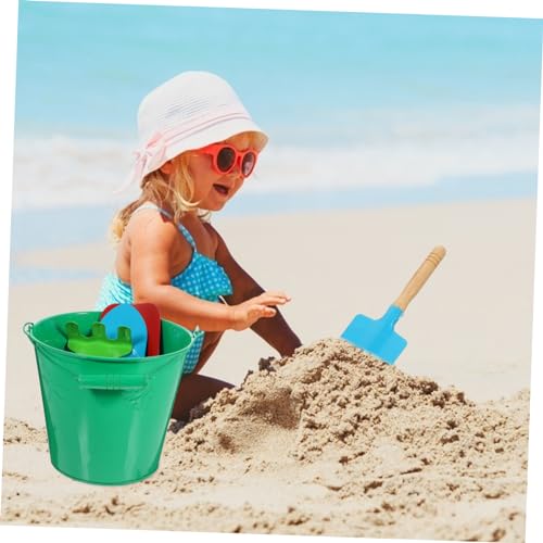 CIYODO Sandspielzeug Teilig Robuster Großer Eimer aus Kleine Schaufel Tragbar Leicht für Strand Sandkasten Outdoor Spielspaß Zufällige Farbe von CIYODO