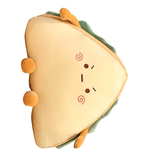 CIYODO Sandwich Muster Kuschelkissen Plüschpuppe Weiches Plüschtier Erwachsene Niedlicher Hugging Pillow Cartoon Wurfkissen Dekokissen von CIYODO