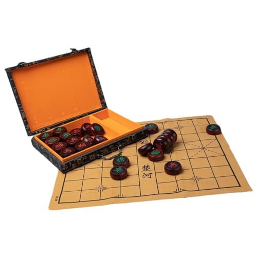 CIYODO Schachspiel Set für Erwachsene Traditionelles Holzschachbrett mit Handgefertigten Schachfiguren für Familienunterhaltung und Bildung für Praktischer Aufbewahrungslösung von CIYODO