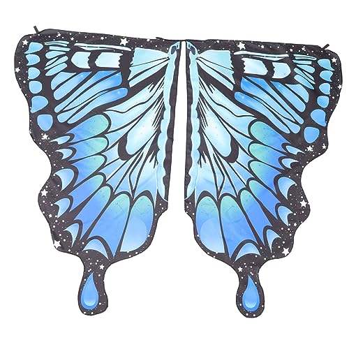 CIYODO Schmetterlingsflügel Cape Cosplay Umhang Leichtes Weiches Butterfly Flügel Kostüm für Halloween Karneval Bühnenauftritte von CIYODO