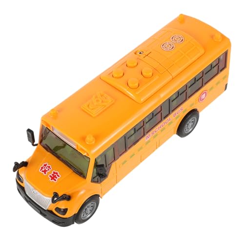 CIYODO Schulbus für Modellbus mit Musik und Öffnenden Türen Leichtes Material für Jungen und Fördert die Kreativität von CIYODO