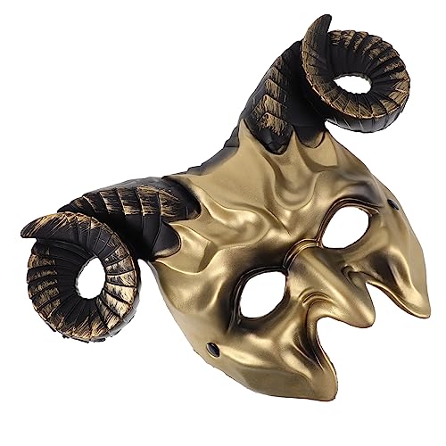 CIYODO Ochse Maske Schutzmaske Hornmaske Teufel Maskerade Maske Kostüm-party- Böse Maske Halloween Gehörnt Tier-cosplay-maske Schädelmasken Maske Für Festival Ziege Ochse Plastik Golden CIYODO Ochse Maske Schutzmaske Hornmaske Teufel Maskerade Maske Kostüm-party- Böse Maske Halloween Gehörnt Tier-cosplay-maske Schädelmasken Maske Für Festival Ziege Ochse Plastik Golden von CIYODO