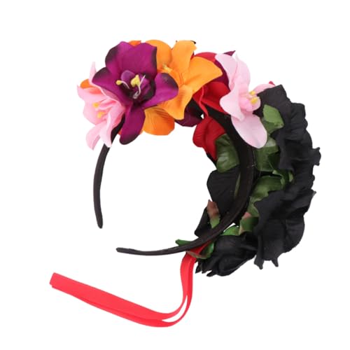 CIYODO Schwarzes Blumenstirnband mit Künstlicher Modisches Festival Haarband für Damen Geeignet für Halloween Cosplay Themenpartys und Festliche Anlässe CIYODO Schwarzes Blumenstirnband mit Künstlicher Modisches Festival Haarband für Damen Geeignet für Halloween Cosplay Themenpartys und Festliche Anlässe von CIYODO