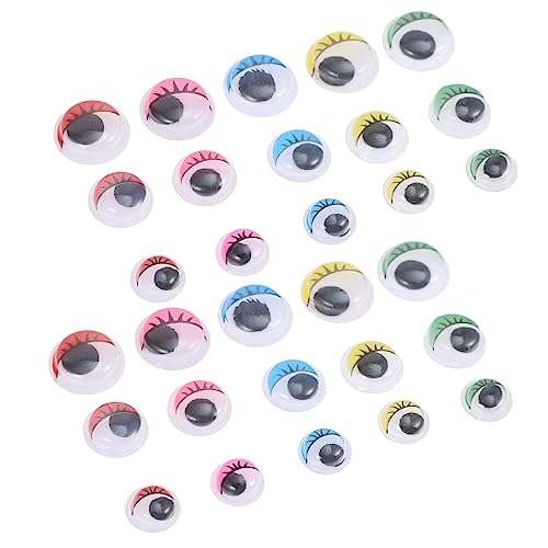 CIYODO Selbstklebende Bunte Bewegliche Augenaufkleber mit Wimpern Kunststoff Wackelaugen für DIY Puppen Amigurumi Bastelaugen Sicher und Vielseitig für Handarbeiten CIYODO Selbstklebende Bunte Bewegliche Augenaufkleber mit Wimpern Kunststoff Wackelaugen für DIY Puppen Amigurumi Bastelaugen Sicher und Vielseitig für Handarbeiten von CIYODO