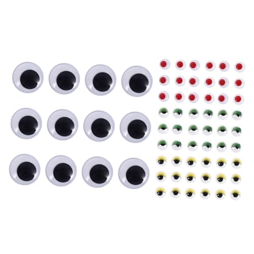 CIYODO Selbstklebende Wackelaugen mit Bunten Wimpern und Großen Schwarzen Augen DIY Bastelaufkleber für Puppen und Scrapbooking Stressreduzierend und Langlebig CIYODO Selbstklebende Wackelaugen mit Bunten Wimpern und Großen Schwarzen Augen DIY Bastelaufkleber für Puppen und Scrapbooking Stressreduzierend und Langlebig von CIYODO
