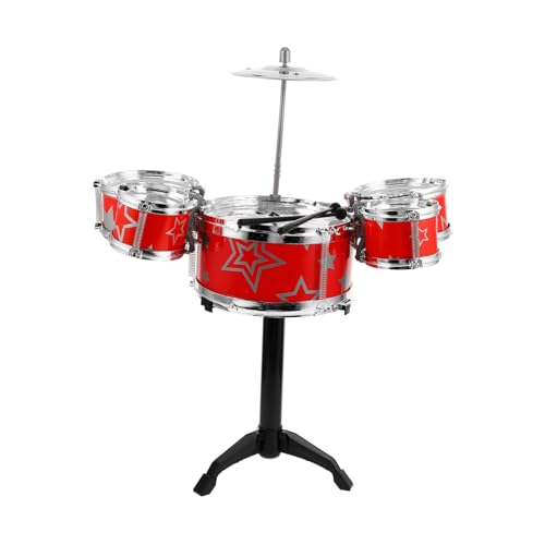 CIYODO Set Simuliertes Schlagzeug Kleinkindspielzeug Kleinkindtrommeln Jazzspielzeug Für Jazztrommel Kindermusikinstrumente Kindertrommel Kleinkindmusikinstrumente von CIYODO