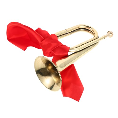 CIYODO Signalhorn Aus Messing Für Orchester Und Blaskapellen Tragbares Windinstrument Mit Austauschbarem Mundstück Für Anfänger Und Musiker Einfach Zu Erlernen Für Marsch Sowie Bühnenauft von CIYODO