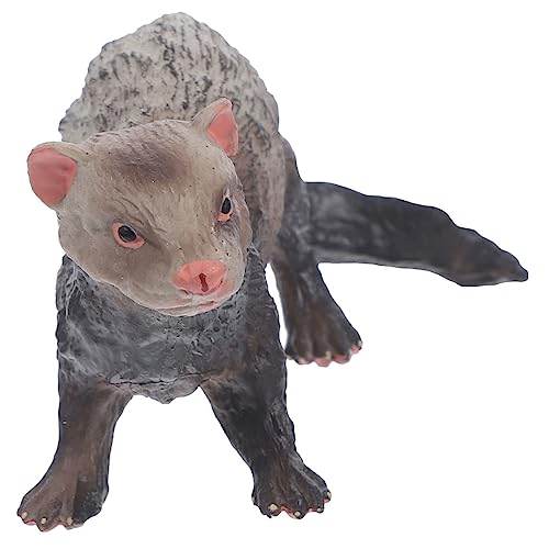 CIYODO Simulation Frettchenmodell Realistische Wildtierfigur Aus Hochwertigem Lernspielzeug Für Tierpartydekoration von CIYODO