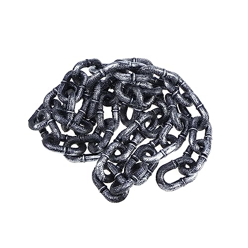 CIYODO Simulation Requisiten Kette Halloween Junge Kette Gefangene Gefängnis Kostüm Rapper Ketten Zubehör Große Kette Schäkel Barriere Kette Simulation Kette von CIYODO
