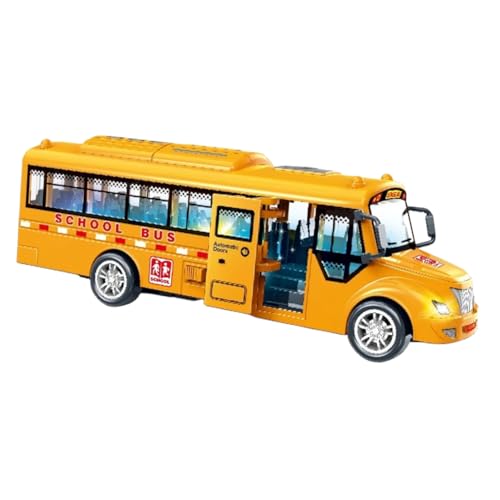 CIYODO Simulation Schulbus mit Licht und Musik Attraktives Modell für Langlebigem Fördert Interaktion zwischen Eltern und Kleinkindern von CIYODO
