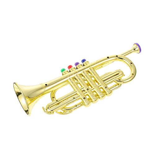 CIYODO Simulation Trompete für Musikinstrument für Mädchen Töne Trompetenmodell Bildungsspielzeug zur Musikalischer Fähigkeiten für Kindergarten und Zuhause von CIYODO