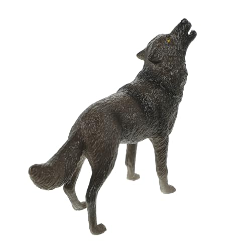 CIYODO Simulierte Wolf Figur aus Kunststoff Naturgetreues Tiermodell Detailreiche Wildtier Deko für und Schreibtisch Ornament für von CIYODO