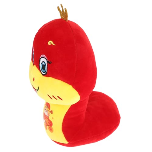 CIYODO Snake Year Plush Toy Kawaii Stofftier Schlange Realistisches Tiermaskottchen für Chinesisches Neujahr Flauschiges Kuscheltier für Feiern und Deko von CIYODO