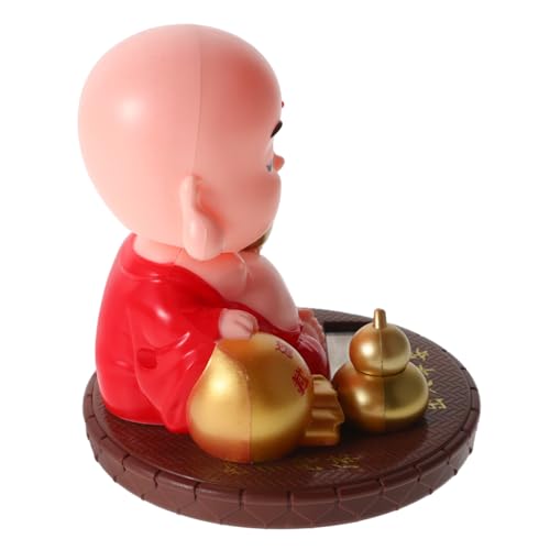CIYODO Solar Buddha Statue für Auto Kleine Mönchsfigur mit Solar Nickfunktion Charmantes für Armaturenbrett Schreibtisch oder Regal Leicht und Kompakt Kleine Räume Bringt Festliche und CIYODO Solar Buddha Statue für Auto Kleine Mönchsfigur mit Solar Nickfunktion Charmantes für Armaturenbrett Schreibtisch oder Regal Leicht und Kompakt Kleine Räume Bringt Festliche und von CIYODO