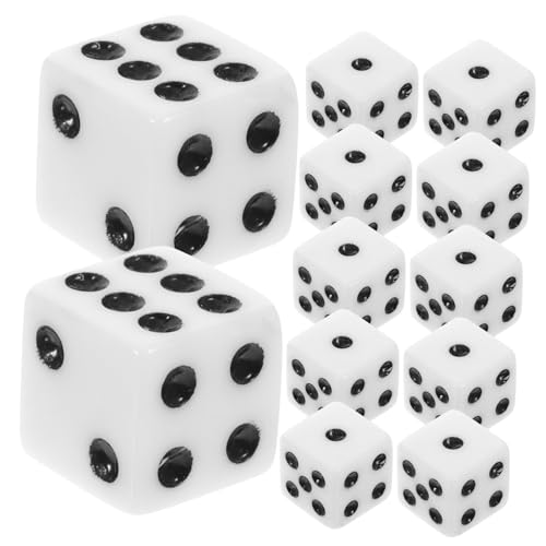 CIYODO 100pcs Spiel Sets Würfel Sets für Party Spiel Acryl Würfel Runde Ecken 6 Seitige Würfel Sets von CIYODO