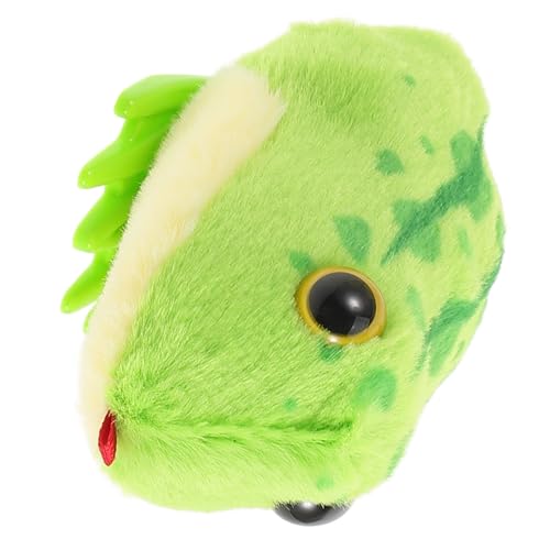 CIYODO Spieluhr Frosch Plüschtier Robust Springend Laufendes Tier Motorikspielzeug für Junge Mädchen Jahre Kopfheben Krabbelanreiz Kleinkindspielzeug von CIYODO