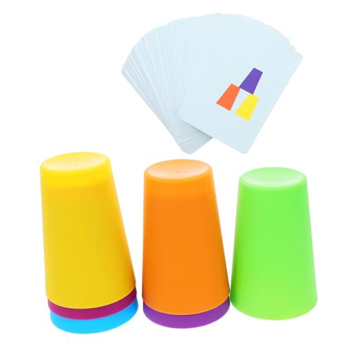 CIYODO Stapelbecher für Schnelles Stapelspiel Konzentration und Greiffähigkeit Frei Buntes Trainingsspiel für Jungen und Mädchen CIYODO Stapelbecher für Schnelles Stapelspiel Konzentration und Greiffähigkeit Frei Buntes Trainingsspiel für Jungen und Mädchen von CIYODO