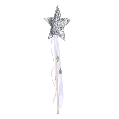 CIYODO Sternförmiger Für Glitzernde Silberne Fee Cosplay Requisite Für Geburtstagsfeiern Und Bühnenaufführungen von CIYODO