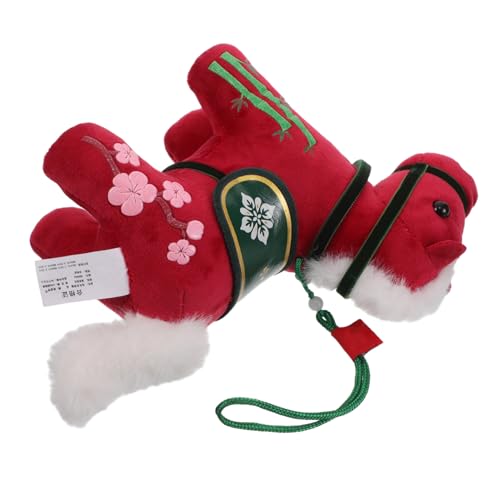 CIYODO Sternzeichenfigur Pferdefiguren Pferd Stofftier Anhängerpuppe Ornament 2026 Pferdejahr Maskottchen Sternzeichen Tiere Maskottchen Stofftier Pferd Plüschtier Puppe Anhänger Pp von CIYODO
