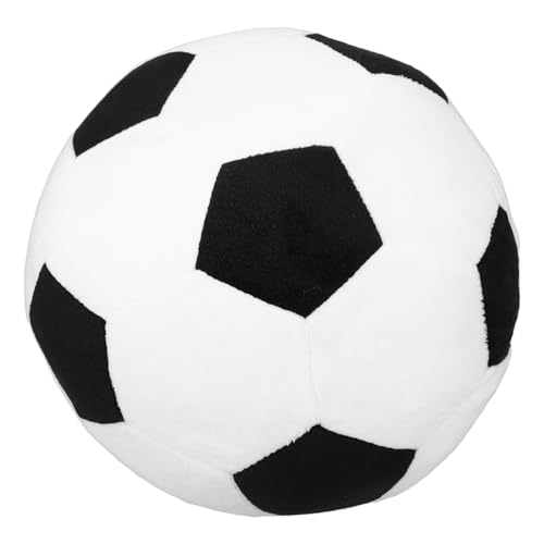 CIYODO Süßer Kleiner Fußballsitz Plüschfußballkissen Fußballform Dekokissen Schwarz Für Kinder Und Heimdeko CIYODO Süßer Kleiner Fußballsitz Plüschfußballkissen Fußballform Dekokissen Schwarz Für Kinder Und Heimdeko von CIYODO