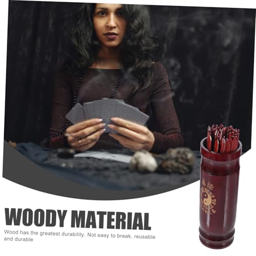 CIYODO Teiliges Divinationsstäbchen Holzaufbewahrung Leichtes Feng Shui Wahrsage Spiel für Jung und Alt Tragbarer Bambus Fortune Sticks kit für Freizeit und Spirituelle Unterhaltung von CIYODO