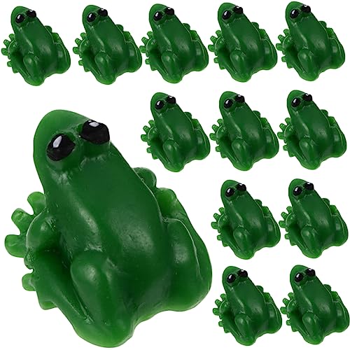 CIYODO Teiliges Miniatur Harz Frosch Kleine Deko Frösche für Mini Garten Terrarium Puppenhaus Partydekoration Kompakte Figuren für Pflanzen und Mooslandschaften von CIYODO
