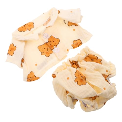 CIYODO Teiliges Set Schlafanzug Plüschkleidung aus Weichem Niedliche Bären Outfits für Stofftiere Kuschelspielzeug Zubehör Kawaii Puppenkleidung für Teddybären CIYODO Teiliges Set Schlafanzug Plüschkleidung aus Weichem Niedliche Bären Outfits für Stofftiere Kuschelspielzeug Zubehör Kawaii Puppenkleidung für Teddybären von CIYODO