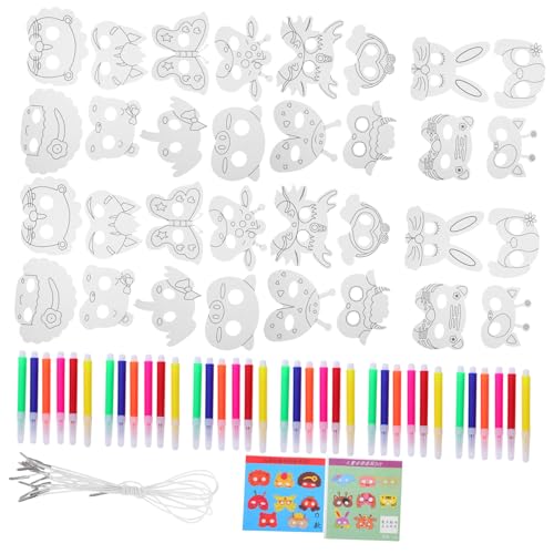 CIYODO Tiermasken zum Bemalen aus Stabilem Papier mit Farben für Kreative Bastelprojekte Leicht und Vielseitig für Kindergeburtstag Halloween Kostüm Faschingsparty CIYODO Tiermasken zum Bemalen aus Stabilem Papier mit Farben für Kreative Bastelprojekte Leicht und Vielseitig für Kindergeburtstag Halloween Kostüm Faschingsparty von CIYODO
