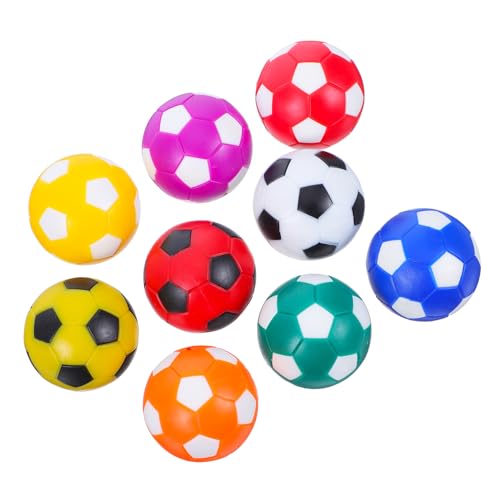 CIYODO Tischfußball Farben Mini Fußballkugeln für Tischfußballspiel Ersatzbälle für Tischspiel für Partys und Schulwettbewerbe Platzsparendes Zubehör von CIYODO