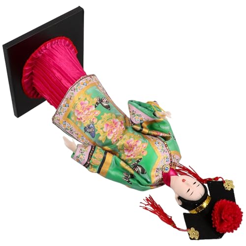 CIYODO Chinesische Seidenpuppe Traditionelle Sammelfigur Asiatische Miniaturfigur Handgefertigte Sammelkunst Orientalisches Figur-Ornament von CIYODO