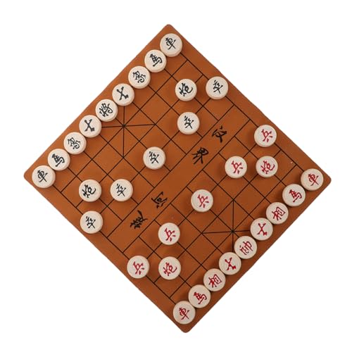 CIYODO Tragbares Chinesisches Schachspiel aus Holz mit Faltbarem Brett und Schachfiguren Reisespiel für Erwachsene Strategischem und Gehirnentwicklung CIYODO Tragbares Chinesisches Schachspiel aus Holz mit Faltbarem Brett und Schachfiguren Reisespiel für Erwachsene Strategischem und Gehirnentwicklung von CIYODO