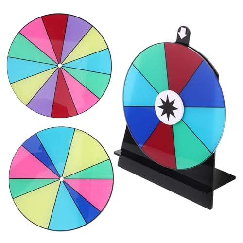 CIYODO Tragbares Drehrad mit Steckplätzen Trocken Abwischbare Oberfläche Stabiles Tischspiel für Events Gewinnspiele Teamaktivitäten und Partys von CIYODO
