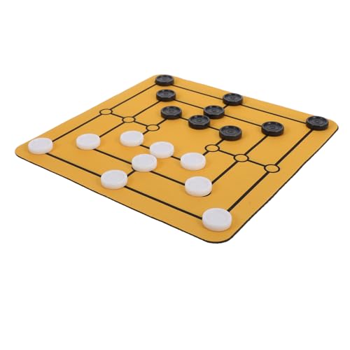 CIYODO Tragbares Traditionelles Männer Morris Spielbrett Familienspiel für Feste und Unterhaltungen Kompakt und Reisefreundlich Interaktives Brettspiel für Erwachsene von CIYODO