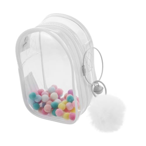 CIYODO Transparente PVC Puppen Aufbewahrungstasche mit Reißverschluss Staubdicht mit Pompons Tragbar für Mini Figuren und Puppen Vielseitig für Ausstellung und Reisen Geeignet CIYODO Transparente PVC Puppen Aufbewahrungstasche mit Reißverschluss Staubdicht mit Pompons Tragbar für Mini Figuren und Puppen Vielseitig für Ausstellung und Reisen Geeignet von CIYODO